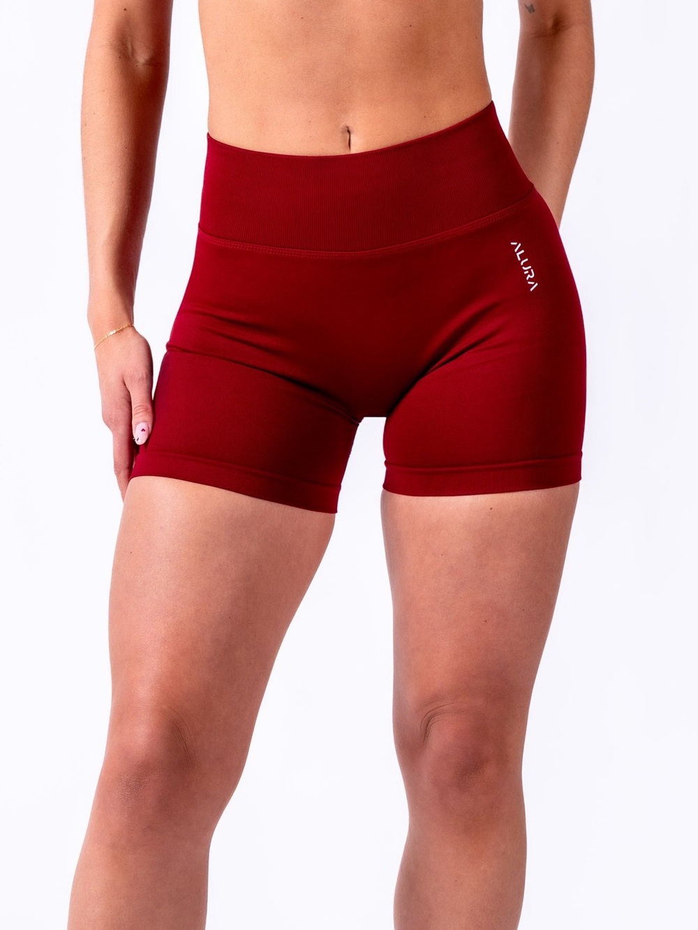 Alura Captivate Shorts in Ruby Red